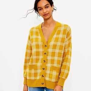 Loft V-Neck Pocket Cardigan Size Small